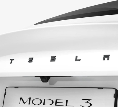 Mbulesë embleme Spigen për Tesla Model 3 2024, mbulim i plotë, e zezë