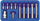 Set shufra spline Vorel 66770 M5-M12, 30/75mm, 11 copë
