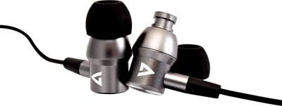 Kufje in ear V7, që të rrujn zhurmat, stereo, 3.5 mm, ngjyrë argjendi