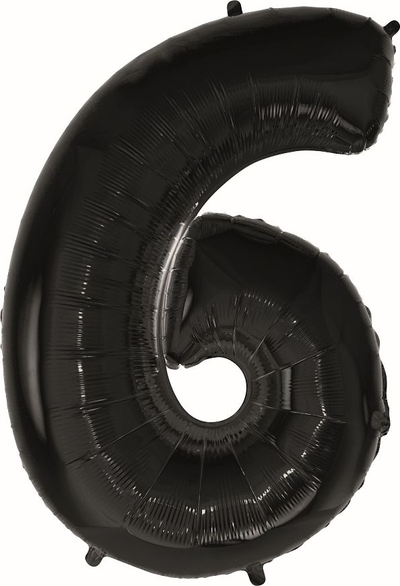Balonë folie Godan Numri 6, 92 cm, e zezë