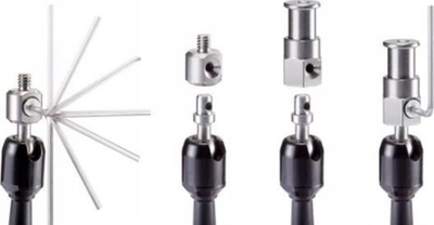 Adapter spigot Manfrotto 5/8, për krahët 244 Mini dhe 244 Micro, metal