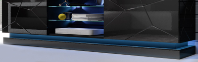 Shirit drite Cama QIU 200, 200 cm, AC, blu