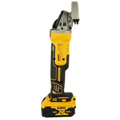 Ratifikuese këndore me bateri,DeWALT 18V, 5,0Ah, e verdhë/zezë