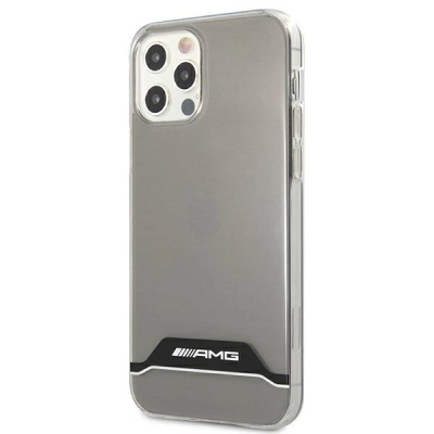 Kapak telefoni AMG AMHCP12MTCBW, për iPhone 12 12 Pro, transparent, me kornizë zi e bardhë
