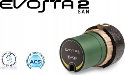Pompa qarkulluese Dab Evosta 2 San, për ujë të ngrohtë sanitar, motor elektronik kursim energjie, bronz