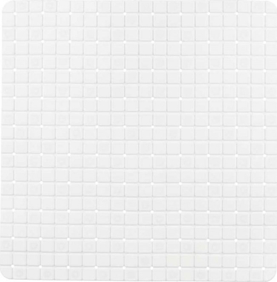 Tapet dushi antirrëshqitës Berilo, 50x50 cm, PVC, i bardhë