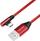 Kabllo USB LogiLink CU0145, USB A në USB C, 0.3 m, e kuqe