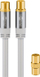 Kabllo antene Wentronic Goobay 70318, IEC F në IEC M, 3 m, e bardhë