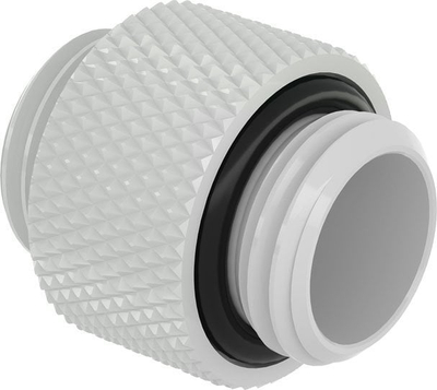 Adapter zgjatues Barrow 10mm, G1/4 mashkull në mashkull, i bardhë
