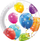 Хартиени чинии Procos Balloons, 23 cm, 8 парчиња, бели