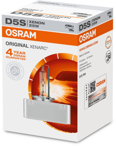 Llambë ksenon auto Osram D5S Original Xenarc, 25W, 4500K, e bardhë e ftohtë