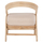 Karrige Donita rattan natyral jastëk i bardhë 67×74×78 cm (HM9838), bardhë