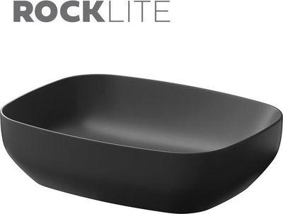 Lavaman mbipult Cersanit Larga, 50x38 cm, katror, anthracite matt