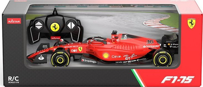 Makinë garash me telekomandë RASTAR Ferrari F1 75, shkallë 1:18, e kuqe
