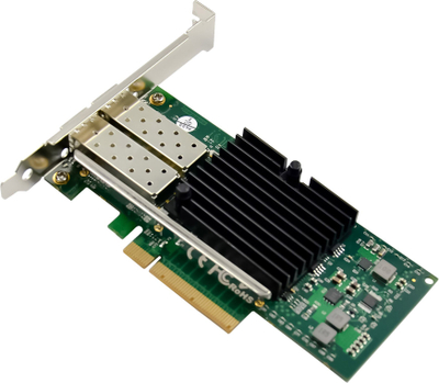 Kartë rrjeti Exsys InLine Dual 10G, 2x SFP+, PCIe x8, e zezë