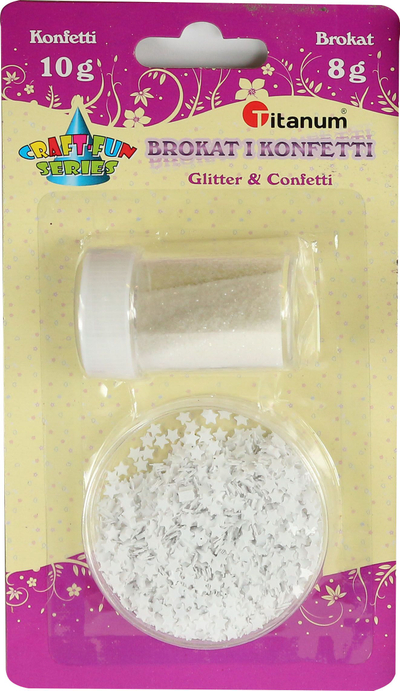 Set zbukurimesh Titanium, 18 g, i bardhë