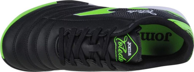Këpucë futbolli Joma Toledo JR 23 Carpet, për tapet, për kalamaj, të zeza me jeshile