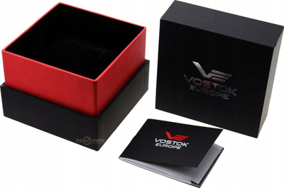 Orë automat Vostok Europe Gaz14 Limousine 5659139, 45mm, çelik inox PVD, këmishë lëkure e zezë