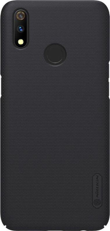 Mbështjellës telefoni Nillkin Super Frosted Shield, për Realme 3 Pro Realme X Lite, polikarbonat, i zi
