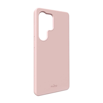 Kapotë mbrojtëse Puro Silicone Cover për Samsung Galaxy S25 Ultra, silikon, shkon me karikim wireless, rozë