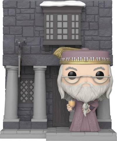 Колекционерска фигура Funko Pop Deluxe Harry Potter, Албус Дамблдор со Hog's Head Inn, 11 cm, шарена