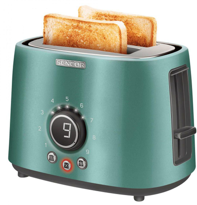 Toster Sencor STS 6051GR, 1000W, 2 feta, ngjyrë turkeze