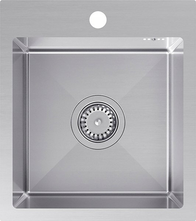 Lavaman kuzhine Luke Oceov, 40x45x20 cm, inox, me rubinet dhe sifon