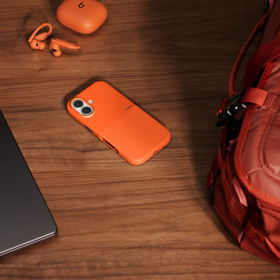 Beats iPhone 17 Rugged Case with MagSafe and Camera Control, Sierra Orange