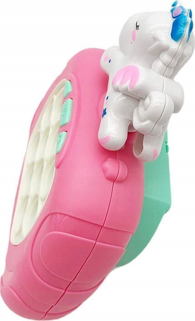 Lodër antistres Norimpex Pop It Running Unicorn, formë unikorni, rozë