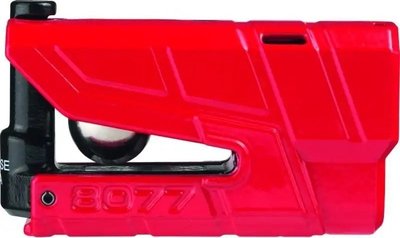 Bllokues disku me alarm Abus 8077, për motor, me sirenë sigurie, i kuq