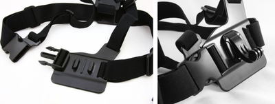 Set aksesorësh montimi Xrec 30in1 për GoPro dhe SJCAM, me Chest Mount
