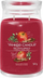 Qiri Yankee Candle Signature Red Apple Wreath, kavanoz i madh 567g, me dy fitila, i kuq