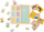 Puzzle trupi njerzor Classic World Body Puzzle, puzzle druri, me 3 shtresa, shumengjyrësh