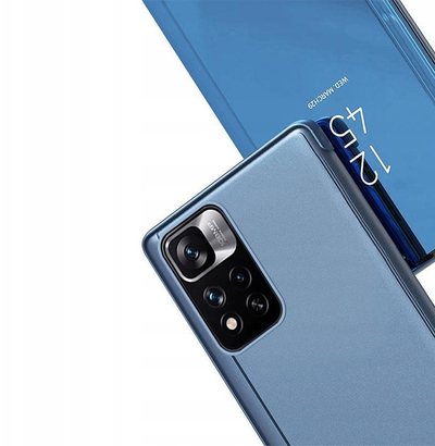 Këllëf me kapak Realme Clear View për Realme 9 Pro Plus, kthehet në bazë për mbajtje, i zi