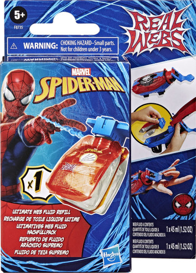 Rimbushje lodre Marvel Real Webs Ultimate Web Fluid Refill, për Spider-Man Web Blaster