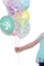 Balona dekorative Strong Heart Balloons Crystal Clear, 30 cm, set me 6 copë, transparente