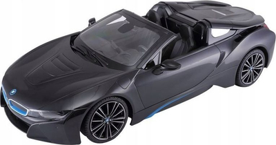 Makinë me telekomandë Rastar BMW i8 Roadster, shkallë 1:12, drita funksionale, e zezë