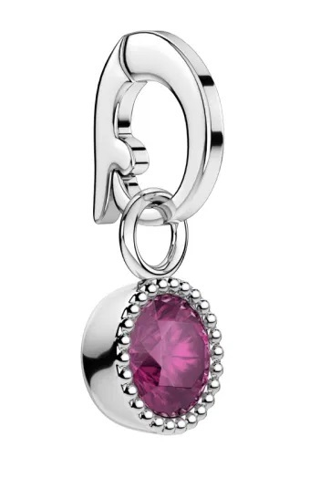 Pendant për varëse Rosefield PE-Silver-Jun, i argjendtë/ rozë