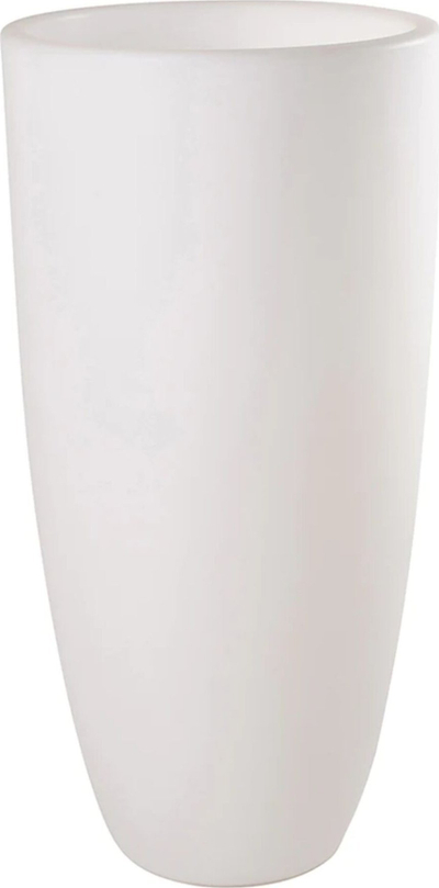 Vazo dekorative LED Flower Pot Shining Curvy, 8W, 800lm, E27, IP44, e bardhë