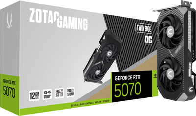 Kартичка за графика Zotac NVIDIA GeForce RTX 5070 Twin Edge OC, 12GB GDDR7, Blackwell, црна