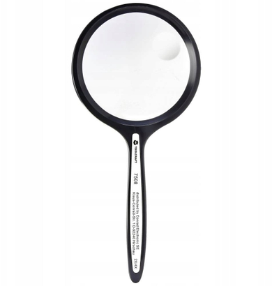 Lupë dore Toolcraft TO-8976465, zmadhim 2x 4x, diametër 63.5 mm, e zezë