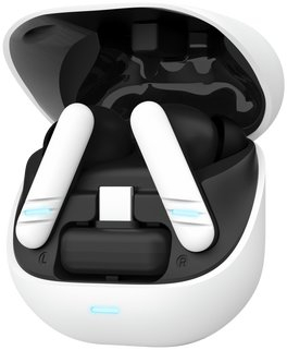 Kufje gaming Trust GXT 409 Oxxie, pa tela, USB C 2.4GHz Bluetooth, të bardha