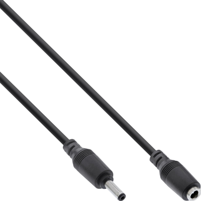 Kabllo zgjatues InLine DC, prizë 4.0x1.7mm mashkull/femër, 2m, i zi