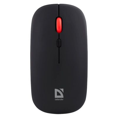 Mouse pa tela Defender MB-635, 1600 DPI, RF dhe Bluetooth, i zi