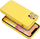 Këllëf telefoni Forcell Leather Back për Samsung Galaxy A52 A52 5G A52s 5G, gomë TPU me lëkurë, i verdhë