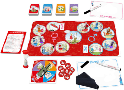Друштвена игра MDR Marriage Games We Know Each Other, за парови, квиз со повеќе прашања, шарена