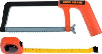 Set lodrash ustallëku Good Helper Deluxe, me jelek e helmetë, vegla plastike, portokalli