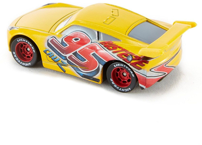 Makina metalike Disney Pixar Cars Cruz Ramirez, shkallë 1:55, me rrota që lëvizin, e verdhë