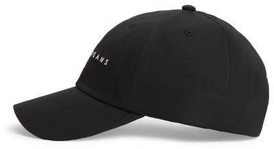 Kapele Tommy Jeans Linear Logo, e zezë