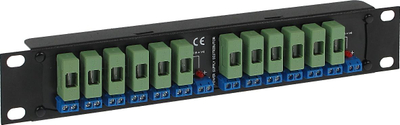 Kornizë montimi A10, për rack standard, metal, e zezë